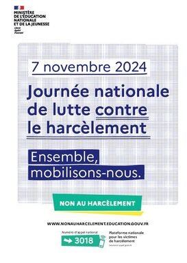 Journée prévention harcèlement